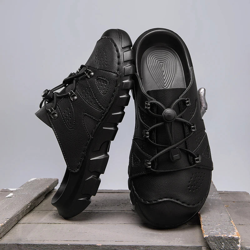 Summer Men's Sandals Beach Shoes Handmade Breathable Design Sandals Casual Beach Shoes Lightweight Soft Bottom Outdoor Sandals