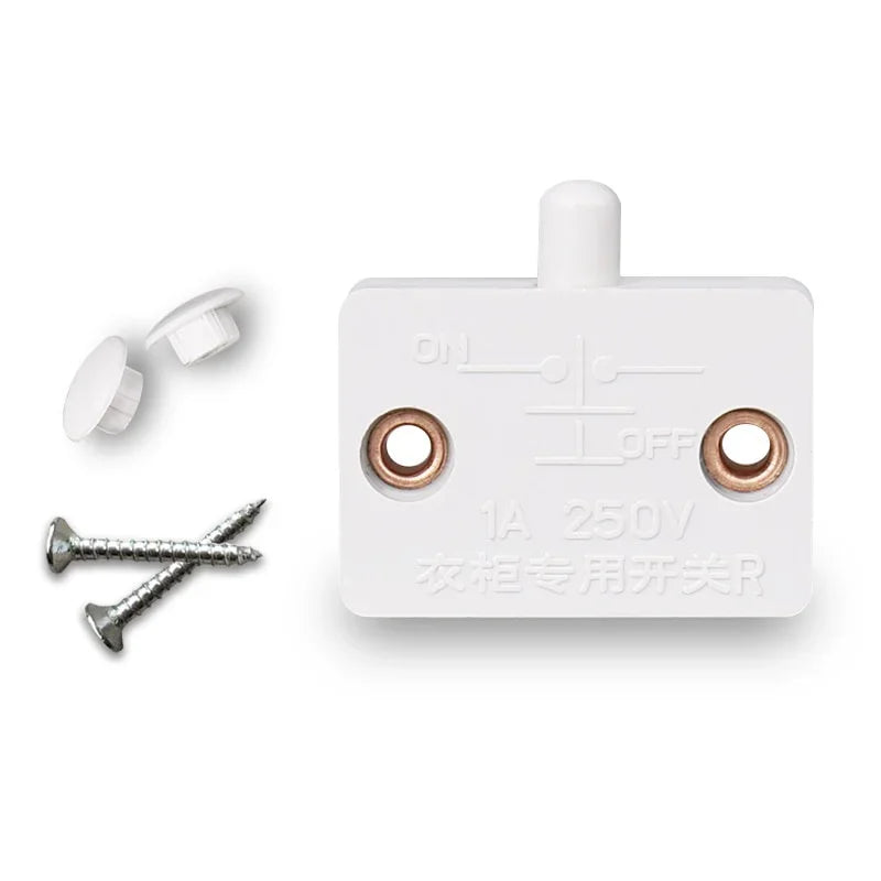 1set  Household Automatic Reset Switch Closet Cabinet Light   Door Control  Wardrobe
