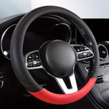 New Style Coffee Brown Car Steering Wheel Cover - All-Season Skin-Feel Nappa Leather, Automotive Grip