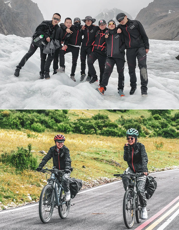 ROCKBROS Winter Bicycle Jackets Keep Warmer Windproof Thermal Fleece Bike Jersey Coat Sports MTB Road Riding Cycling Jacket Tops