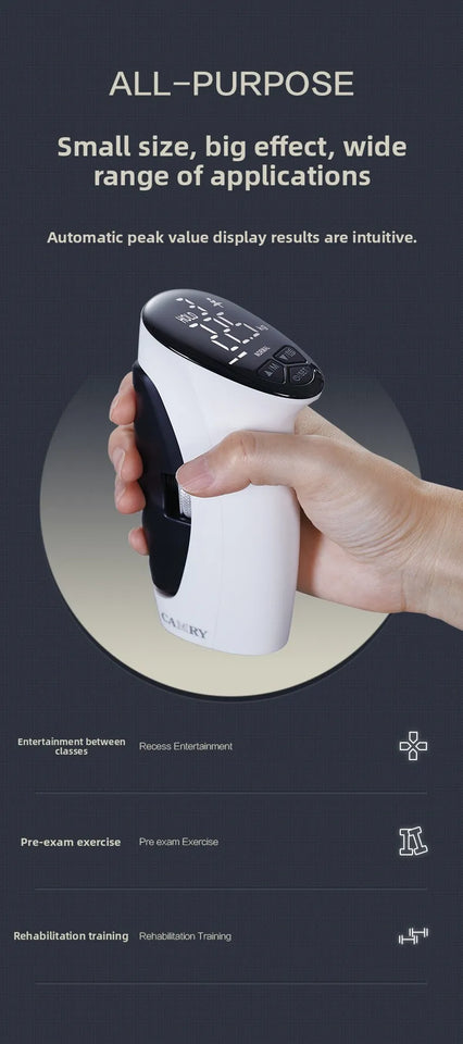 Professional Digital Hand Dynamometer Grip Strength Meter Auto Capturing LED Power Trainer Strengthener Home Gym Core Training