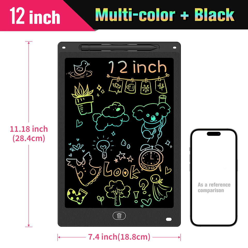 8.5/10/12 Inch LCD Writing Tablet Digital Drawing Tablet Handwriting Pads Portable Electronic Doodle Board for Kids