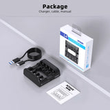 XTAR L4 AAA AA Battery Charger 4 Slots Intelligent LED Indicator USB Charger Charging 1.5V Li-ion / 1.2V lithium NiMH Batteries