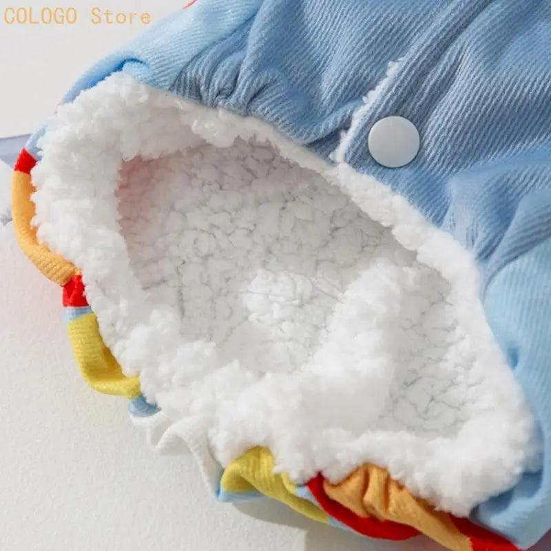 Dog Winter Apparel Clown Clothes Indoor Outdoor Use Clothes Sweatshirt Outfit Winter Apparel Walking Camping D0LD