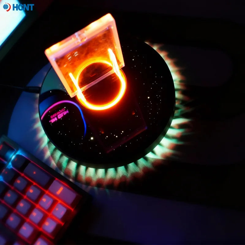 HCNT Magnetic Levitating Display Floating Meteor Lighting Base Tech Gift For Sports Cards Car Lovers Boys Teenagers Birthdays
