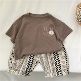 2025 Summer New Arrivals Children's short sleeve T-shirts Pure Cotton 2-7Y Cartoon Bunny T shirt Boys and Girls Looe casual Tops