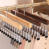 Closet Organizer With 10/12 Clips, Space Saving Hanging Closet Organizer, Space-Saving Hat Scarf Clothespins