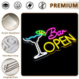 Cocktails Beer Neon Sign - Bright LED Bar Decor,  Commercial Pub & Home Bar, Grand Opening Gift for Bartenders & Brew Lovers