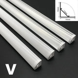 1-30pcs/Lot perfil aluminio led Corner Aluminium Profile Channel Holder for LED Strip Light Bar Cabinet Lamp Kitchen Closet