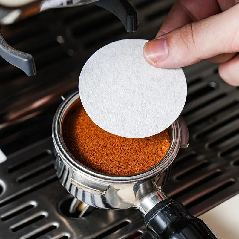 100Pcs Coffee Filter Paper for 51/53/58mm Coffee Handle Filter Powder Bowl Filter Paper Secondary Water Coffee Accesories