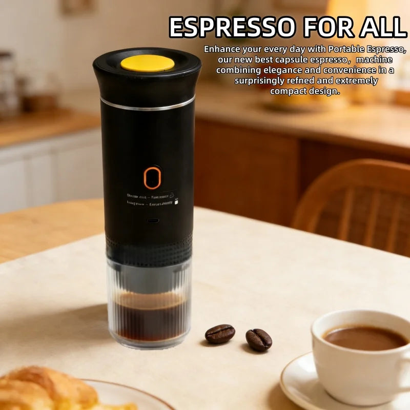 Portable Espresso Coffee Machine 3-in-1 Capsule Coffee Maker for Car & Home Coffee Maker  Hot/Cold Portable Coffee Maker