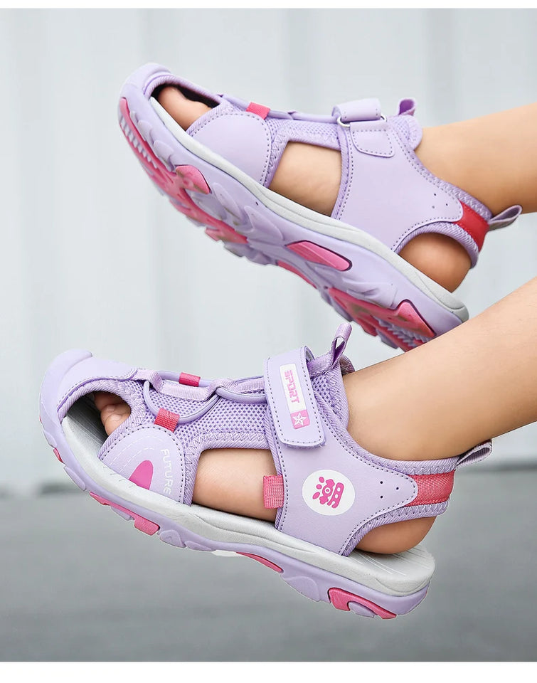 Children Breathable Sport Summer Sandals for Boys Casual Beach Shoe Comfortable Soft Sole Kids Fashion Non-slip Sandalias
