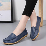 Women Flats Ballet Shoes Woman Cut Out Leather Breathable Moccasins Women Boat Shoes Ballerina Ladies Casual Shoes