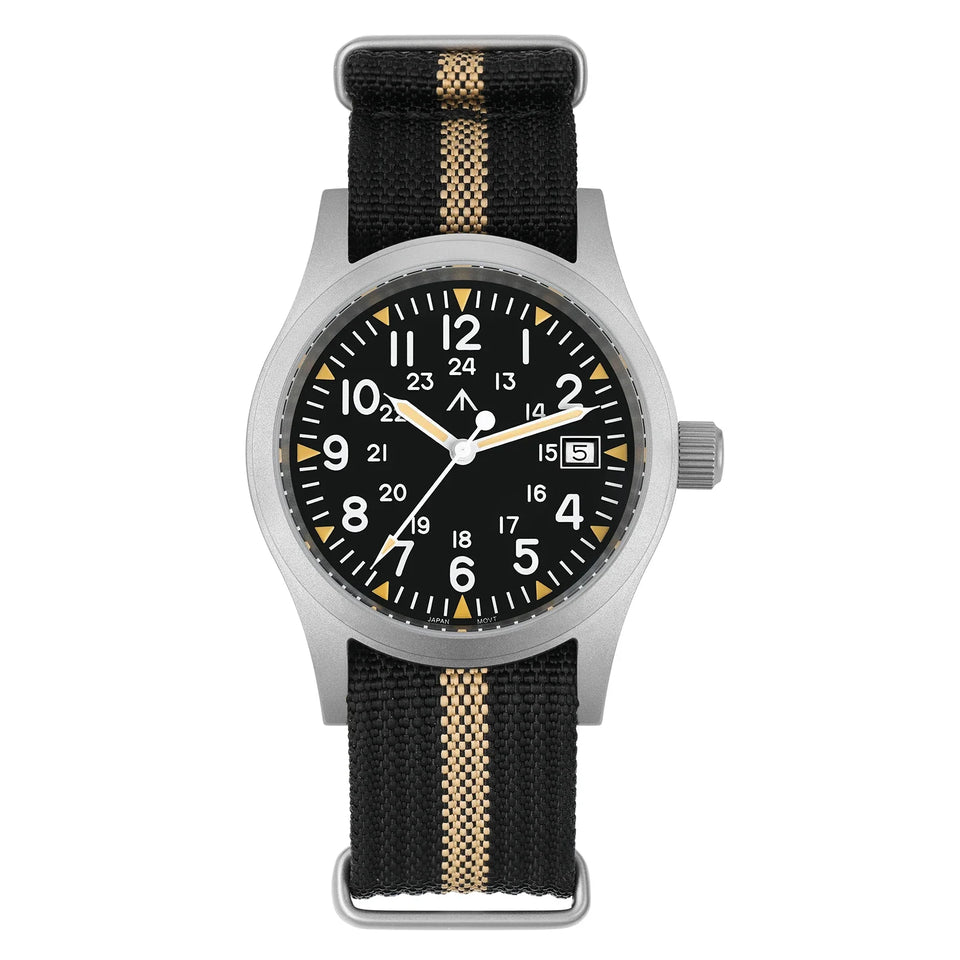 Militado ML05 Men's Watch Ronda 515 Quartz Movement Watch Dome Sapphire High Transparency AR Coating Night Light Watches Retro