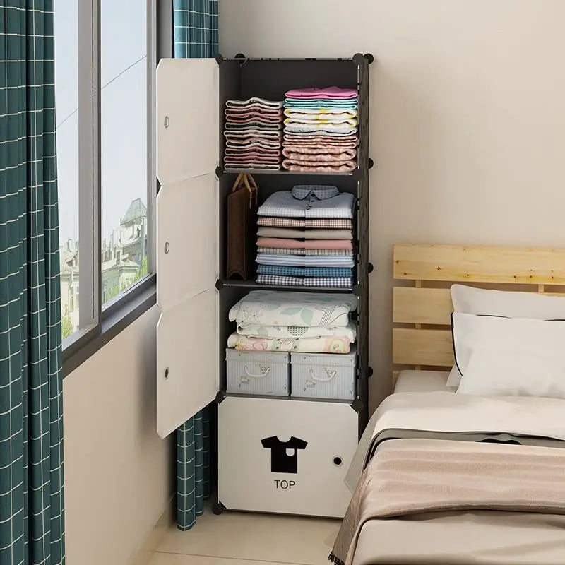 Clothes Folding Cabinets Locker Dustproof Foldable Simplicity Children Wardrobe Bedroom Furniture Organizador De Zapatos