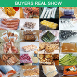 Vacuum Food Saver Sealer Bags Rolls 12/15/17/20/25/28/30cmx500cm Sous Vide Storage Packaging bag for Meat Fruits Vegetables Nuts