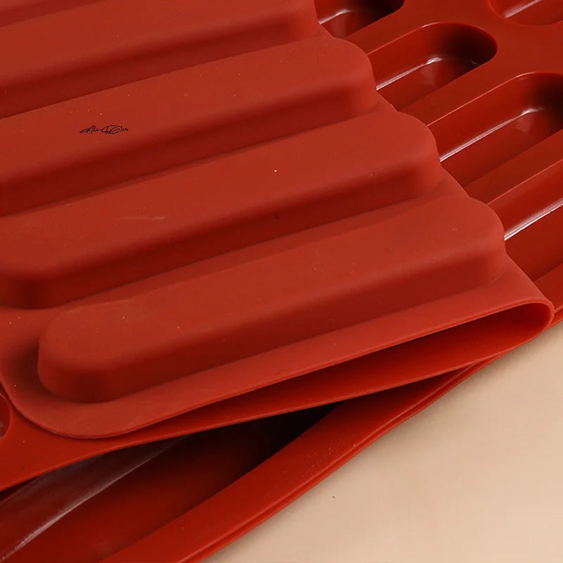 Commercial Silicone Tiramisu Finger Cookies Mold Non-Stick DIY Baking Tools for Household High-Temperature Resistant 15-Diy