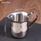 Coffee Milk Frothing Pitcher Cup Kitchen Stainless Steel Creamer Pitchers 60-240ML Measuring Cup With Pouring Spout Coffeeware