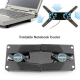 1-5PCS Air-cooling Laptop Cooler Bracket USB Powered Cooling Dock Laptop Cooling Pad 2 Fan for Notepad Universal PC Computer