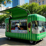 New Food Trailer Mobile Food Truck for Bakery Dairy Products Factory Ice Cream Cart Juice Coffee Kiosk Fully Equipped