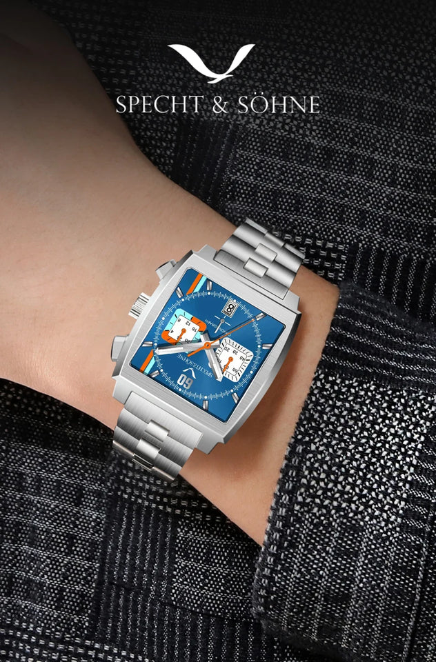 Specht & Söhne 2026 New Arrivals Hot Selling Fashion Men's Watches Stainless Steel Japan VK63 Chronograph Quartz Wristwatch