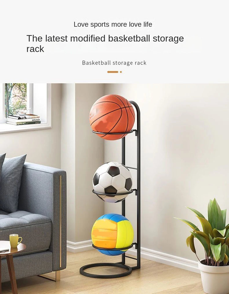 Indoor Children Basketball Storage Rack Put Ball Football Storage Basket Placed Rack Kindergarten Volleyball Stand Holder Space