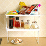 Home Closet Organizer Storage Shelf Kitchen Adjustable Storage Rack Shelves Cabinet Holders Space Saving Makeup Organizer
