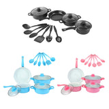 12-Piece Non-Stick Cookware Set Cooking Pot with Lid Milk Pot Maifan Stone Frying Pan Cooking Pot Set for All Hob