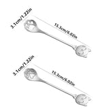 Creative Cat Claw Spoon Ice Cream Cake Dessert Teaspoon Scoops Tableware Kitchen Accessories Stainless Steel Coffee Mixing Spoon