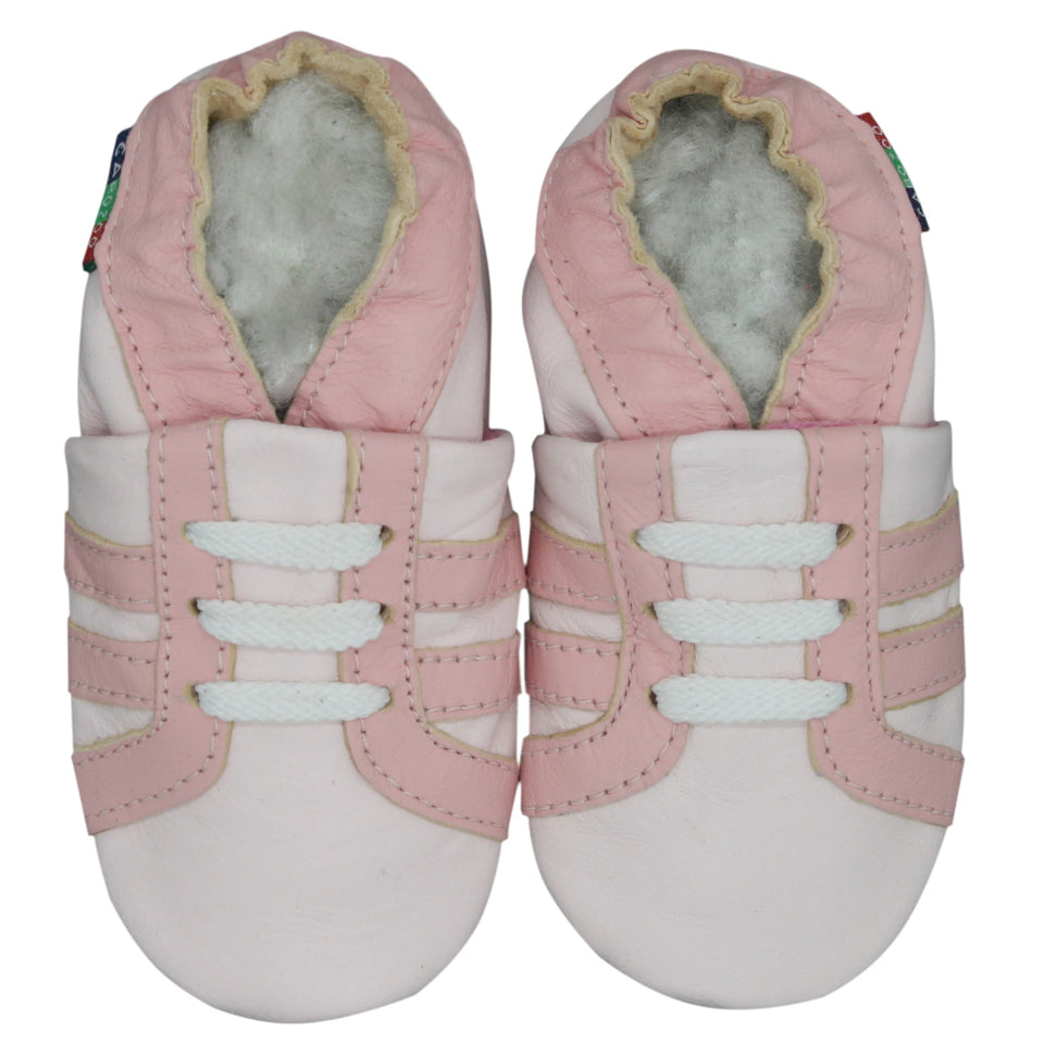 002Carozoo Girl Boy Shoes Soft Sheepskin Leather Shoes Skid-Proof Soft Soled Shoes Baby First Walkers Shoe Fit 0-24 Monther