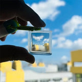 New Blank Acrylic Pixel Filter Keychain Clear Frame Keyring Couple Anniversary Graduation Bag Pendant Playful DIY Accessories