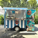Fully Equipped Ice Cream Food Truck with Full Kitchen Trailer, Fast Food Trailer, Mobile Street Food Cart for Sale