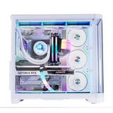WJCOOLMAN Sky Ceiling PLUS ATX curved glass sea-view room computer case Supports 360-degree water cooling