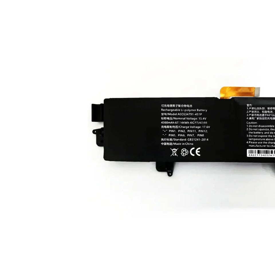 Original 15.4V 67.14Wh 4360mAh AEC634791-4S1P For GPD Win Max2 / Max 2 Handheld Gaming Laptops Battery