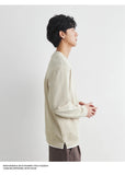 Men's Long Sleeve Casual Hoodie Loose Fit Round Neck White Top For Spring Autumn Versatile Sweatshirt Trendy Brand Men's Wear