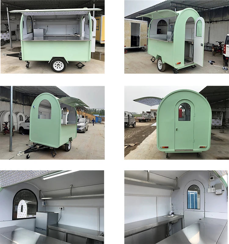 European Standards Mini Food Trailer Mobile Fast Food Trailer / China Factory Mobile Food Truck For Sale
