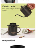 Collapsible Coffee Filter Portable Stainless Steel Drip Coffee Tea Holder Funnel Basket Reusable Tea Pot Holder Coffee Dripper