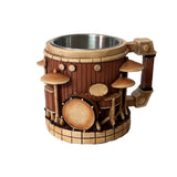 Stainless Steel Musical Instrument Coffee Mug Ornament Durable Guitar Style Water Cup Easy To Clean Comfortable Handle