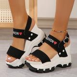 Summer Thick-soled Sandals for Women 2026 New Fashion Non Slip Beach Shoes Woman Lightweight Casual Platform Plus Size Sandals