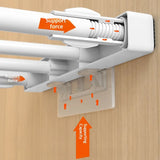 Adjustable Closet Organizer Shelf Set for Clothes ,Expandable Cabinet Divider for Dorm, Shoe Rack, Wardrobe Kitchen Storage Rack