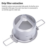 Boundless Voyage Titanium Reusable Coffee Filter Paperless Coffee Filter Metal Coffee Filter Pour Over Coffee Maker Ti6002P