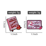 2-6pcs/set Hobby Collection Enamel Pins Reading Book Iced Coffee Knit Brooch Hiking Badges Music Korean Girls Band Jewelry