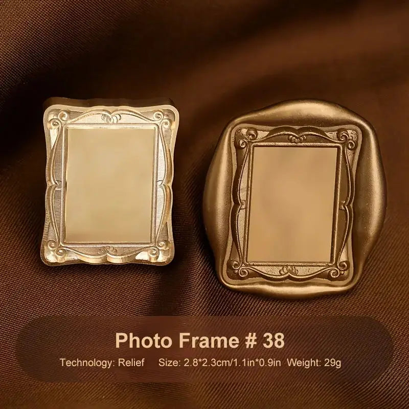 new arrivals 3D Photo Frame Wax Seal Stamps Fine Embossed Stamp Brass Head for Greeting Cards Gift Notebooks and Envelopes