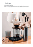 Household Coffee Maker Advanced Grey Glass Hand-brewed Coffee Drip Filter Cup Wood Pallet Sharing Pot Coffeeware Accessories