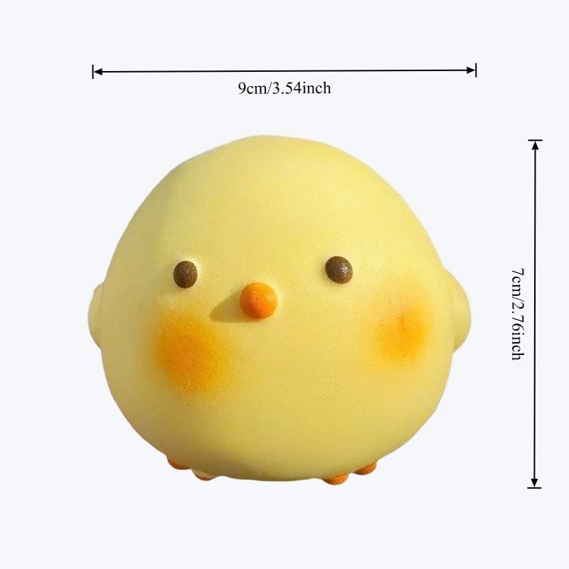 Super Soft Cute Chick Fidgets Toys Squishy Kawaii Animals Squeeze Toy Stress Relief Toy for Anxiety ADHD Gift for Adults Gifts