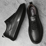 Genuine Leather Men Skateboard Shoes Youth Sneakers Designer Brand Vulcanize Footwear Fashion Male Casual Shoes New Trend Flats