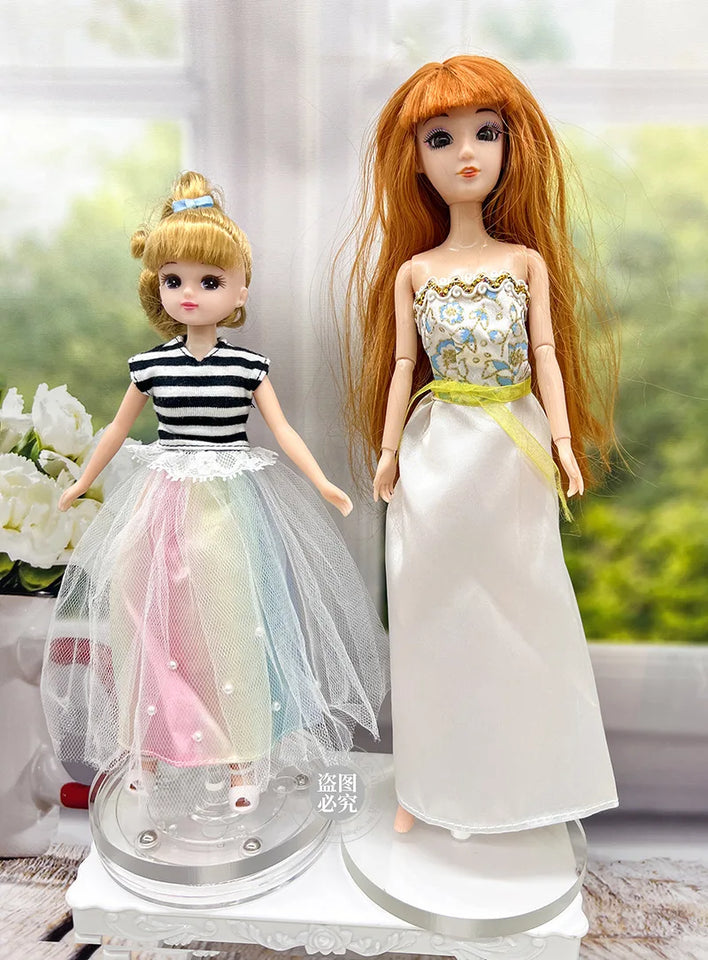 1/6 BJD Doll Toy Accessories Transparent Rotating Stand 1/8 Acrylic Support Standing Base Stand Doll Supplies Accessories