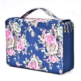 200 hole portable canvas pencil case, pencil stationery shockproof storage bag, large capacity stationery box