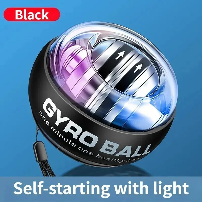 Torque ball hand exercise device, grip strength training device, forearm strength device, wrist power gyroscope ball, hand stren