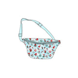 2PCS/SET Trendy Flower Bow Printing School Bag Lunch Bag Large Capacity Nylon Backpack Cute Students Insulation Ice Bento Box